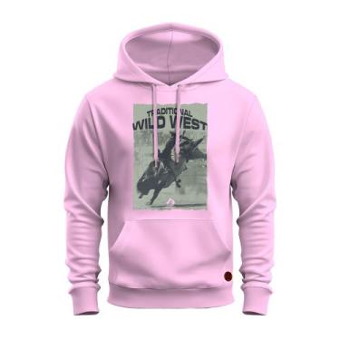 Imagem de Moletom Canguru Bolso E Capuz Flanelado Confortável Traditional Wild W