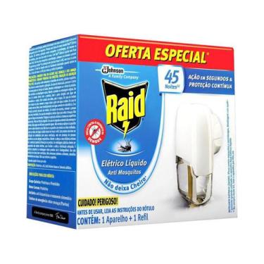 Imagem de Repelente Elétrico Líquido Raid Antimosquitos - 32,9ml 45 Noites, 32,9
