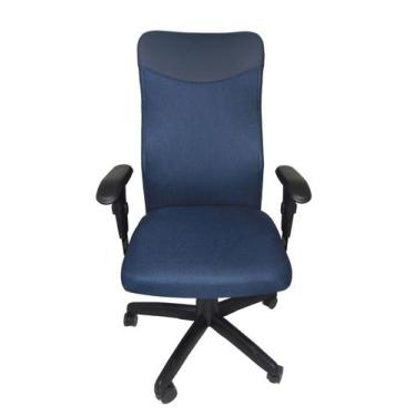 Imagem de Cadeira Presidente Extra Giratória Tela Mesh Reclinavel Braço Regulave