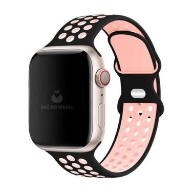 Imagem de Pulseiras Silicone Furos Compatível com Apple Watch - Baú do Viking, P