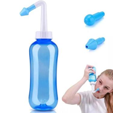 Imagem de Kit 2 Limpador Nariz/lavagem Nasal Eficiente 300ml Garrafa - Lar Prese