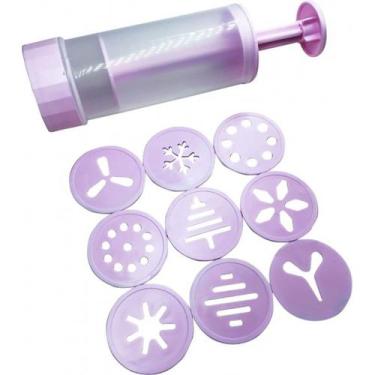 Imagem de Máquina Manual De Biscoito Fácil - Com 9 Moldes - Decor Útil