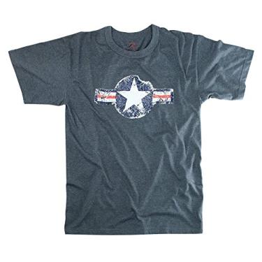 Imagem de Rothco Vintage Army Air Corp Camiseta Azul, Azul marinho, Large