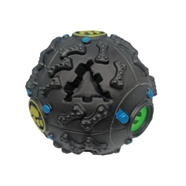 Imagem de Bolinha Petisqueira Com Som Brinquedo Interativo Para Cães Gatos Dispensador Petiscos Enriquecimento Pequena