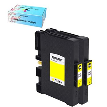 Imagem de F FINDERS&CO Cartucho de tinta de sublimação SG400 DYE de alto rendimento compatível com impressora Sawgrass Virtuoso SG 400 SG800 (2X SG400 amarelo, 40 ml)