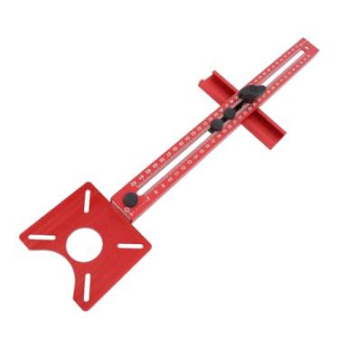 Imagem de Suporte de Ranhura para Fresamento de Roteador 4 Em 1 Com Liga de Alumínio, Guia de Corte Circular, Gabarito de Hardware de Gabinete Com Punção Central Automática