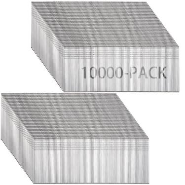 Imagem de Blulu Pregos Brad de calibre 18 de 10000 unidades de 3,5 cm 18GA Pregos galvanizados com acabamento pequeno, pregos para pistolas de pregos para pistola elétrica pneumática