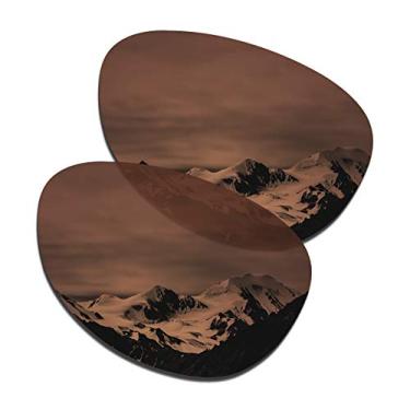 Imagem de Lentes de substituição masculinas SmartVLT para óculos de sol Oakley Elmont M – 12 opções, Amber Brown, One Size