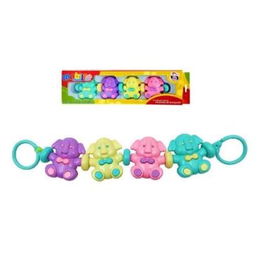 Imagem de Móbile Chocalho Para Berço Carrinho Elefante Pica Pau PI3192