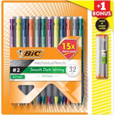 Imagem de BIC Lapiseira Matic Grip, HB #2, 0,7 mm, 32 lápis