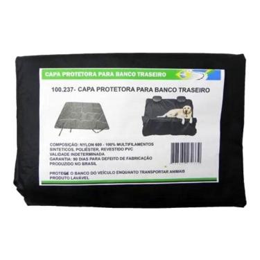 Imagem de Capa Protetora Banco Traseiro Com Dois Furos Passagem Cintos