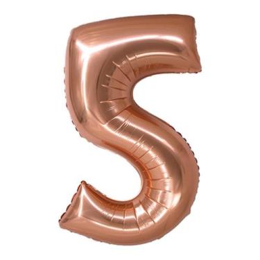 Imagem de Balão metalizado 34"/86cm rose gold silver, N.5
