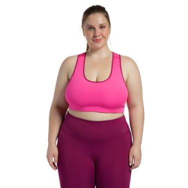 Imagem de Top Essential Olympikus Feminino Plus Size, Rosa, G3