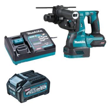 Imagem de Martelete Combinado 28mm 40V XGT HR001 Bat 4.0Ah Makita 220v