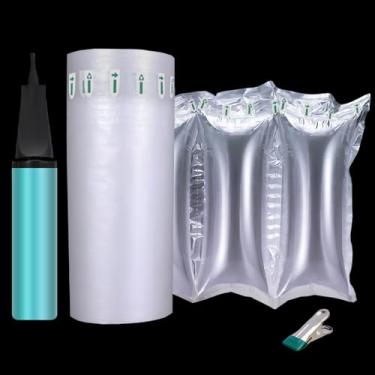 Imagem de XIISVINT Almofadas De Ar Para Embalagem De 200 Unidades Para Enchimento De Caixas De Suprimentos De Remessa Alternativa Para Embalagem De Amendoim, Enchimentos De Bolsa Para Tamanho 4,72" X 9,84", F