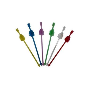Imagem de Kit 50 mexedor de drinks neon de plástico para festas  - Maggiore