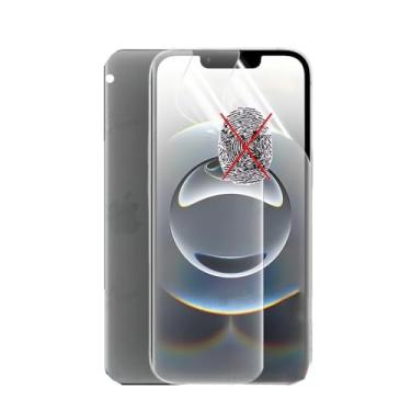 Imagem de Renwox 2 peças de película de hidrogel fosco anti-impressão digital para iPhone 16e 6,1 polegadas, protetor de tela de TPU macio antireflexo, à prova de explosão, desbloqueio de impressão digital,