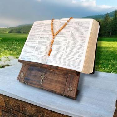 Imagem de Suporte Porta Bíblia de Madeira Regulavel