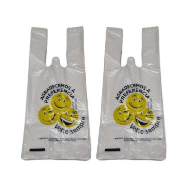 Imagem de Sacola Plástica Volte Sempre 30x40 Reforçada com 1.5kg. Embalagem para