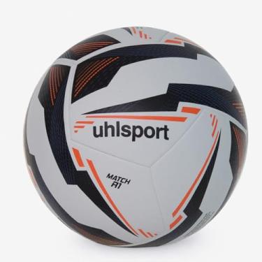 Imagem de Bola de Futebol Campo Uhlsport Match R1 Preto/Vermelho Tamanho 5