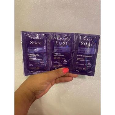 Imagem de Kit Sachê Eudora Loiro Expert - Shampoo + Condicionador + Máscara - Ma