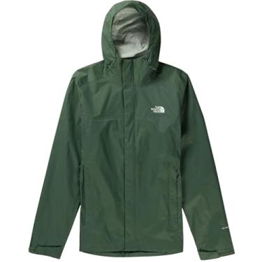 Imagem de THE NORTH FACE Jaqueta de chuva masculina Venture 2 impermeável com capuz, verde pato, PP
