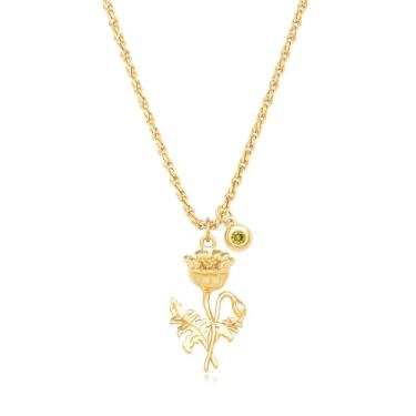 Imagem de MYEARS Colar feminino com nome personalizado, disco de moeda de ouro, pingente de medalha redonda gravado, corrente delicada banhada a ouro 14 K, joia personalizada simples