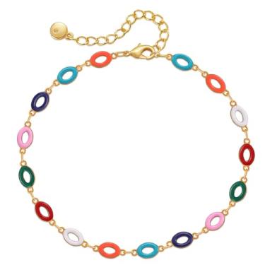 Imagem de Yumikoo Tornozeleira feminina banhada a ouro 18 k, middle, Ouro amarelo, Sem Pedra Preciosa