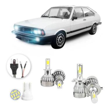 Imagem de Lampadas Led Volkswagen Passat 1974 A 1988 H3 H4 20000lm - V10, Branco