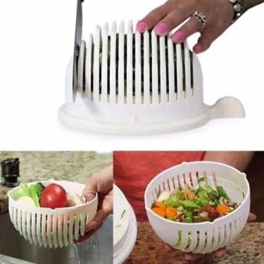 Imagem de Cortador Fatiador De Salada Chef Salad Cutter Bowl Seguro - Top House