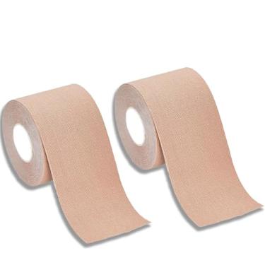 Imagem de Klyranix Moleskin para bolhas, 5 cm por 3,8 m Moleskin para pés, amortecimento flexível e cortado em qualquer tamanho, fita Moleskin para corrida, caminhada e caminhada (2 rolos)