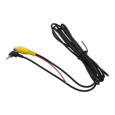 Imagem de Cabo auxiliar de 2,5 mm para RCA fêmea com gatilho, conector AV auxiliar de carro para adaptador RCA para tablet GPS, câmera veicular, DVR, câmera de visão traseira de backup reverso