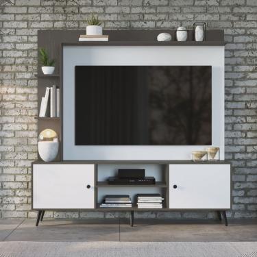 Imagem de Rack com Painel para TV até 50 Polegadas Retrô 2 Portas Quiditá