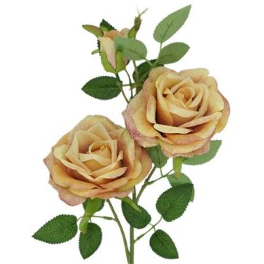 Imagem de Haste Rosas Artificial - Decoração com flores artificiais - Woldecor, 