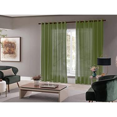 Imagem de Cortina Sala Quarto Escritório Roma 300x250 Admirare Cor:Verde