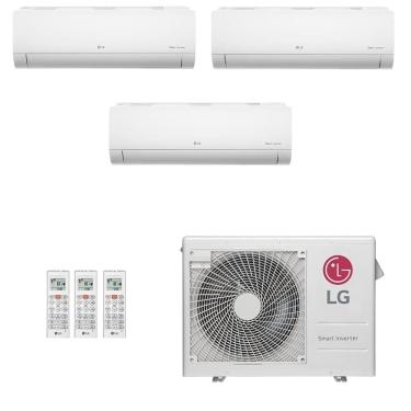 Imagem de Ar-Condicionado Multi Split Inverter LG 24.000 (2x Evap HW 9.000 + 1x Evap HW 18.000) Quente/Frio 220V								