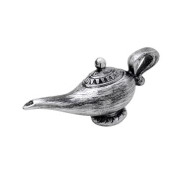 Imagem de Generic Ornamento de lâmpada genie brinquedo leve, suprimentos para festas de decoração, adereços de fotos centrais, decoração de mesa para sala de estar, Prata Antiga