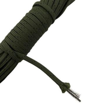 Imagem de Corda Velame 4,0mm Verde Militar Rolo C/ 10 Metros GKL - GKL Variedade
