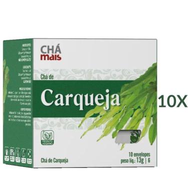 Imagem de Chá de Carqueja Cx. com 10 Sachês Vegano, Kit 10