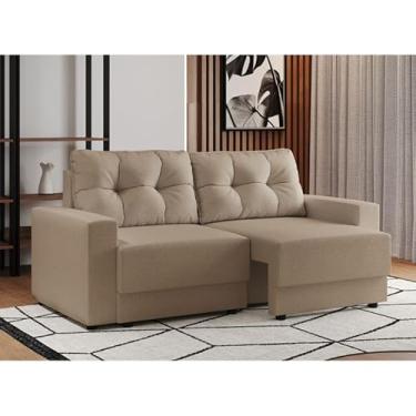 Imagem de Sofá 2 Lugares Retrátil Lubeck Linho Bege