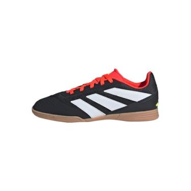 Imagem de Chuteira Futsal Predator Club Salão Infantil - Preto, Laranja e Branco