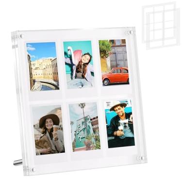 Imagem de Janaden Moldura Instax Para Filme Fujifilm Mini/Quadrado, Polaroid Fotos Instantâneas, Expositor De Mini 2X3, Suporte Polaroid, Flutuante Em Acrílico Colagem Flores Prensadas Diy