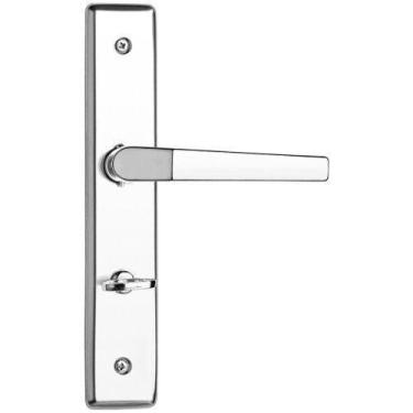 Imagem de Soprano - Fechadura POPLINE Reta Banheiro Cromado ESP26 (40X53) 03003.