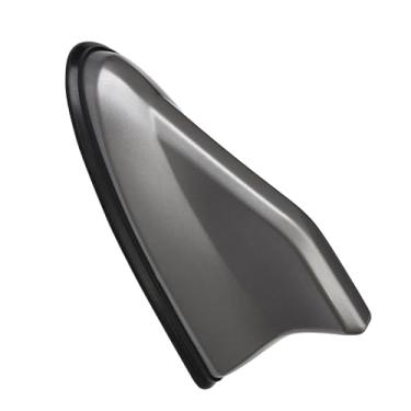 Imagem de Piano Coating Car Roof -Radio Signal Sinal de Tubarão Fin Antenna Exterior Acessórios para Automóveis (Cinza)