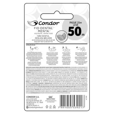 Imagem de Fio Dental Menta Condor Leve 50m Pague 25m