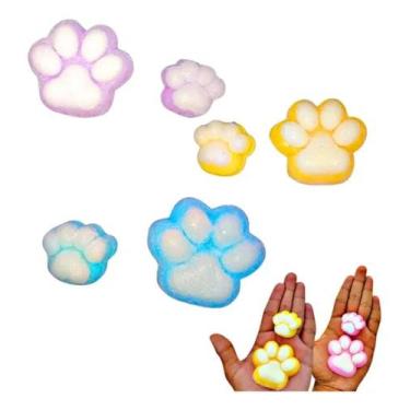 Imagem de Kit 2 Taba Squish Patinha Com Pelinhos Cachorrinho Tik Tok - MEGA TOYS