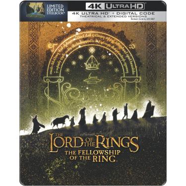 Imagem de Lord of the Rings: Fellowship of the Ring - Theatrical & Extended Version - Limited Edition Steelbook (4K Ultra HD