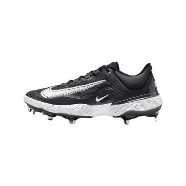 Imagem de Nike Tênis masculino Alpha Huarache Elite 4 Baseball Metal Baseball DJ6521, preto/branco/cinza escuro fumê, 38