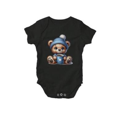Imagem de Body Criança Com Designer Urso Pelúcia Com Touca Coffe - Lobo Sete, Pr