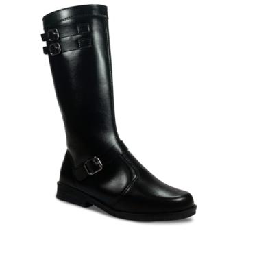 Imagem de Bota Montaria Feminina Cano Longo Infantil Fivela 09.55J (Preto, BR, Criança de 4 a 8 anos, Numérico, 30)